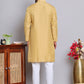 Jacquard Kurta Payjama Sets For Men ( NJOKP P 568Golden )