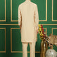 Solid Silk Blend Kurta with Churidar