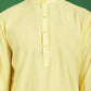 Solid Silk Blend Kurta with Churidar