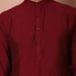 Solid Silk Blend Kurta with Churidar