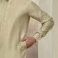Solid Silk Blend Kurta with Churidar