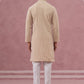 Floral Embroidered Kurta With Churidar (JOKP 626 Beige ) [FF] [G-1-5]