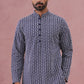 Floral Embroidered Kurta With Churidar (JOKP 626 Blue ) [FF] [G-1-5]