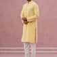 Floral Embroidered Kurta With Churidar ( JOKP 626 Lemon ) [FF] [G-1-5]