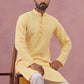 Floral Embroidered Kurta With Churidar ( JOKP 626 Lemon ) [FF] [G-1-5]