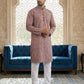 Floral Embroidered Kurta With Churidar ( JOKP P 626Maroon ) [FF] [G-1-5]