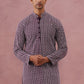 Floral Embroidered Kurta With Churidar (JOKP 626 Purple ) [FF] [G-1-5]