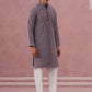 Floral Embroidered Kurta With Churidar (JOKP 626 Purple ) [FF] [G-1-5]