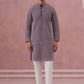 Floral Embroidered Kurta With Churidar (JOKP 626 Purple ) [FF] [G-1-5]