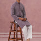 Floral Embroidered Kurta With Churidar (JOKP 626 Purple ) [FF] [G-1-5]