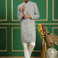 Chikankari Cotton Kurta with Churidar