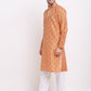 Jompers Men's Orange Woven Kurta Payjama Sets