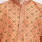 Jompers Men's Orange Woven Kurta Payjama Sets