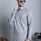 Men's Cotton Floral printed kurta Pyjama