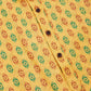 Jompers Men's Mustard Cotton Ikat printed kurta Only ( KO 651Mustard )