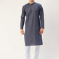 Jompers Men's Navy Cotton printed kurta Pyjama Set ( JOKP 652Navy )