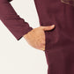 Jompers Men's Maroon Cotton Embroidered Kurta Pyjama ( JOKP 654Maroon )