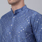 Grey Mirror Work Kurta Pyjama (JOKP 659 Grey )