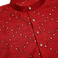 Maroon Mirror Work Kurta Pyjama (JOKP 659 Maroon )
