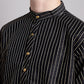 Men Black Embroidered Design Kurta with Pyjamas