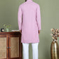 Embroidered & Sequins Cotton Kurta ( ANMKO 678Light-Purple )