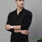 Men's Black Chikankari Embroidered and Sequence Kurtas