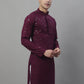 Men's Purple Chikankari Embroidered and Sequence Kurtas