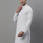 Men's White Chikankari Embroidered and Sequence Kurtas