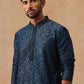 Embroidered & Sequins Straight Kurta with Pyjamas ( JOKP B-P 5205 B-P 5205Peacock )