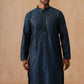 Embroidered & Sequins Straight Kurta with Pyjamas ( JOKP B-P 5205 B-P 5205Peacock )