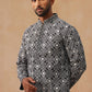 Classic Geometric Embroidered Kurtas ( KO 5279 Black )