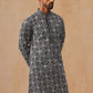 Classic Geometric Embroidered Kurtas ( KO 5279 Black )