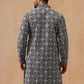 Classic Geometric Embroidered Kurtas ( KO 5279 Black )