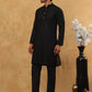 Men’s Ethnic Chikankari Kurta Pyjama ( JOKP B-P 561Black )