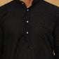 Men’s Ethnic Chikankari Kurta Pyjama ( JOKP B-P 561Black )