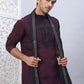 Sequins Embroidered Kurta Pyjama and Dupatta Set for Men