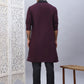 Sequins Embroidered Kurta Pyjama and Dupatta Set for Men