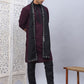 Sequins Embroidered Kurta Pyjama and Dupatta Set for Men