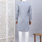 Sequins Embroidered Kurta Pyjama With Dupatta Set