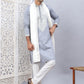 Sequins Embroidered Kurta Pyjama With Dupatta Set