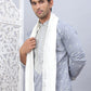 Men's Sequins Embroidered Kurta Pyjama With Dupatta