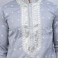 Men's Sequins Embroidered Kurta Pyjama With Dupatta
