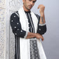 Embroidered & Sequin Cotton Blend Kurta Pyjama With Dupatta Sets