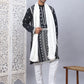 Embroidered & Sequin Cotton Blend Kurta Pyjama With Dupatta Sets