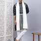 Embroidered & Sequin Cotton Blend Kurta Pyjama With Dupatta Sets