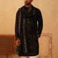 Embroidered Kurta with Dupatta Set for Men ( KOD 5088 black )