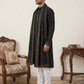 Silk Blend Embroidered Kurta Pyjama with Dupatta ( JOKP P D 5088Black )