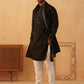 Embroidered Kurta with Dupatta Set for Men ( KOD 5088 black )