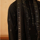 Embroidered Kurta with Dupatta Set for Men ( KOD 5088 black )