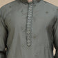 Embroidered & Sequin Kurta Pyjama With Dupatta ( JOKP D 5088 Grey ) [FF] [F1-2 & M-3-4]